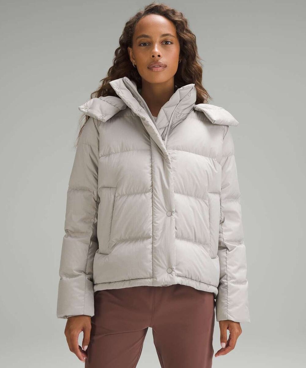 LULULEMON Wunder Puff Jacket Heathered Natural Ivory Sz 14 $298
